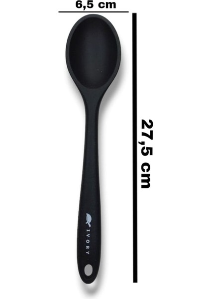 Cep Home Ivory Silikon Yemek Kaşığı (27,5 Cm) 1 Adet