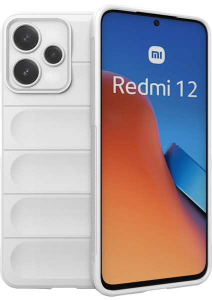Xiaomi Redmi 12 5g (Global)/poco M6 Pro 5g Sağlam Tpu Kapak Damla Koruma Telefon Kılıfı Beyaz (Yurt Dışından)