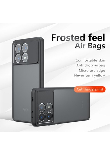 Xiaomi Redmi K70E Için 5g Mat Kılıf 2-1 Arada Cilt Touch Tpu+Pc Cep Telefonu Kapak Konsparent Siyah (Yurt Dışından) fiyatları