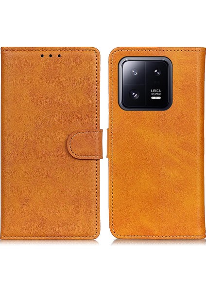 Xiaomi Için 14 Vaka Şok Geçirmez Cüzdan Koruyucu Telefon Kapak Kahverengi (Yurt Dışından)