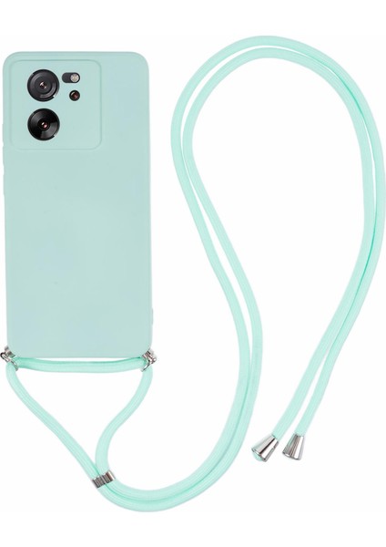 Xiaomi 13T/13T Pro/redmi K60 Ultra Kılıf Yumuşak Fiber Astar Long Lanyard-Baby Mavisi ile Katpu Kapak (Yurt Dışından)