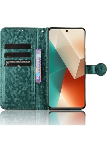 Xiaomi Için Redmi Note 13 5g/13 5g (Çin) Kasa Çizelge Önleyici Pu Deri Baskılı Cüzdan Cep Telefonu Koruyucu Yeşil (Yurt Dışından) fiyatları
