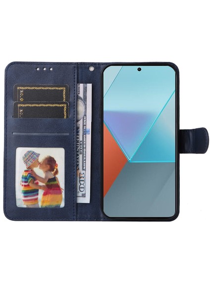 Xiaomi Redmi Için Note 13 Pro 5g Kılıfı Deri Deri Telefon Kapağı Cüzdan Stand-Mavi (Yurt Dışından) fiyatları
