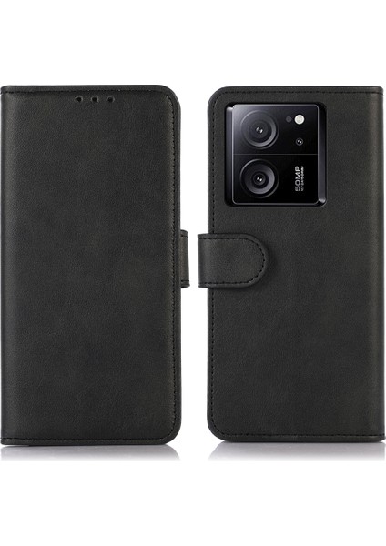 Xiaomi 13T/13T Pro/redmi K60 Ultra Vaka Şok Geçirmez Cüzdan Stand Cep Telefonu Kapak Black (Yurt Dışından)