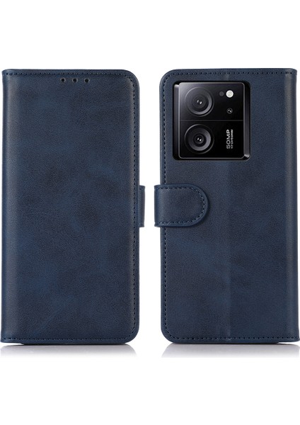 Xiaomi 13T/13T Pro/redmi K60 Ultra Vaka Şok Geçirmez Cüzdan Stand Cep Telefonu Kapak Mavisi (Yurt Dışından)