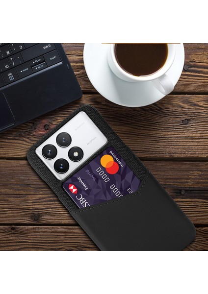 Xiaomi Redmi Için K70E 5g Kılıf Kartı Yuvası Bez Doku Deri Kaplamalı Pc Kapak Black (Yurt Dışından) fiyatları