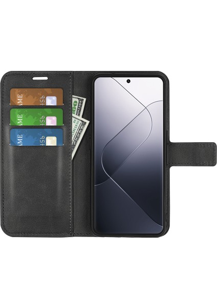 Xiaomi 14 Pro Case Buzağı Dokusu Tam Koruma Telefon Deri Kapak Black (Yurt Dışından) fiyatları