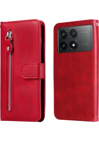 Xiaomi Için Redmi K70 5G/K70 Pro 5g Case Balf Doku Anti Drop Kartı Tutucu Akıllı Telefon Kapak-Kırmızı (Yurt Dışından)