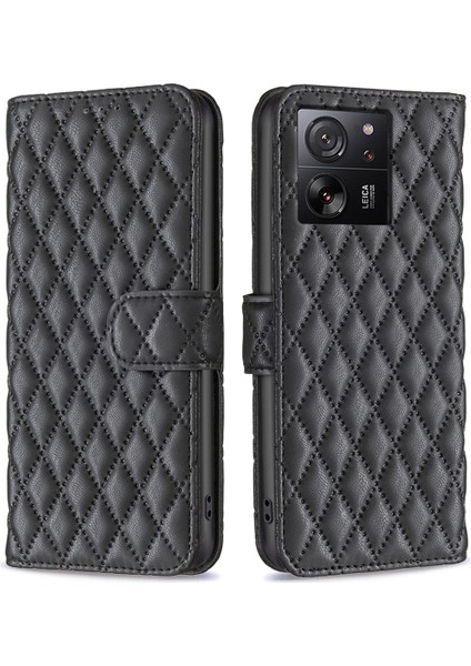 Xiaomi 13T/13T Pro/redmi K60 Ultra Case Pu Deri Cüzdan Stand Telefon Kapağı Black (Yurt Dışından)