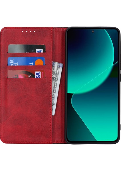 Xiaomi 13T/13T Pro/redmi K60 Ultra Güçlü Manyetik Kılıf Iki Tonlu Telefon Kapak-Kırmızı+Siyah (Yurt Dışından) fiyatları