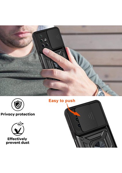 Xiaomi Için Redmi Note 11 4g (Mediatek)/redmi 10 4g (2021)/REDMI 10 2022 4g Case Kickstand Telefon Kapak Yeşili (Yurt Dışından)