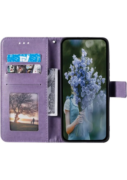 Xiaomi 14 Pro Case Mandala Çiçeği Baskılı Deri Telefon Cüzdan Kapağı Stand-Morple (Yurt Dışından) fiyatları