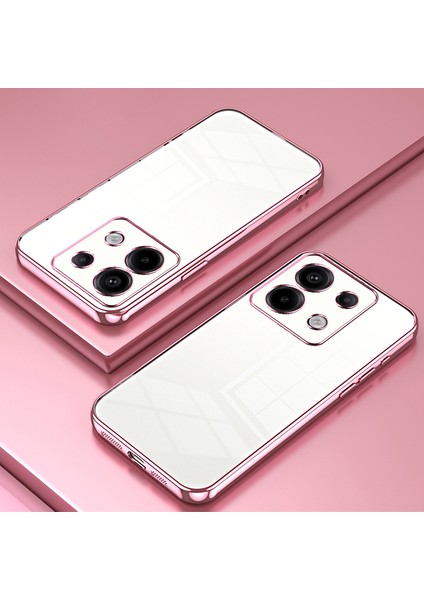 Xiaomi Redmi Için Note 13 Pro 5g Case Kırmızı Dayanıklı Tpu Elektrokaplanmış Hassas Lens Kesme Telefon Kabuk Pembe (Yurt Dışından) fiyatları