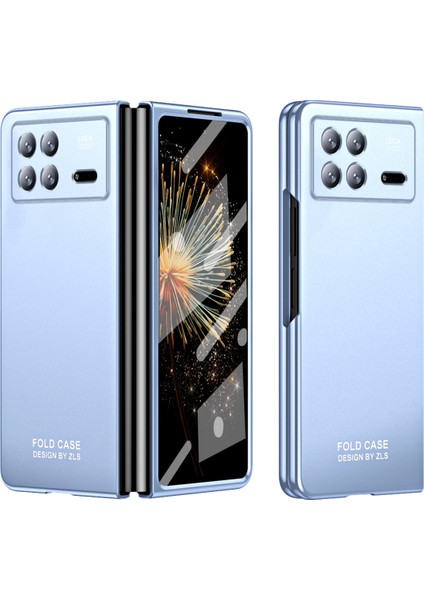Xiaomi Mix Için Kat 3 5g Sert Pc Telefon Koruma Korusu Şok-Absorpsiyon Kapağı Temperli Cam Film Mavisi (Yurt Dışından)