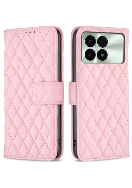 Xiaomi Için Redmi K70E 5g Cüzdan Kılıfı Pu Deri Folyo Kapak Stand Pink (Yurt Dışından)