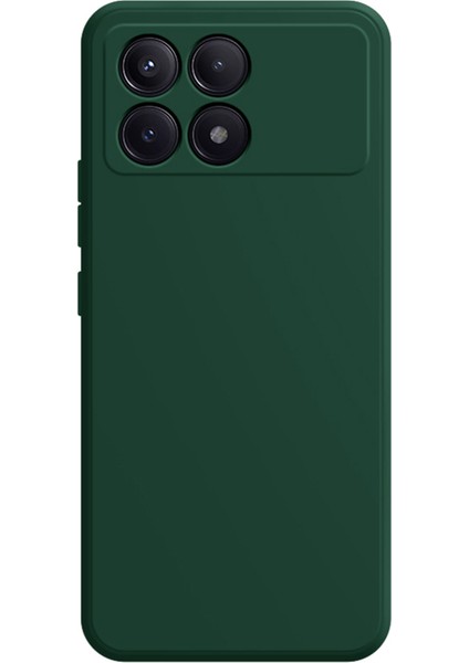 Xiaomi Için Redmi K70 5G/K70 Pro 5g Ince Kılıf Düz Kenar Anti-Drop Tpu Telefon Koruyucu-Dark Yeşil (Yurt Dışından)