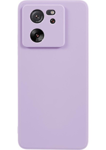 Xiaomi 13T/13T Pro/redmi K60 Ultra Kılıf Düz Kenar Yumuşak Tpu Anti-Drop Telefon Kapak-Morası (Yurt Dışından)