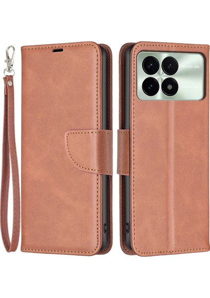 Xiaomi Için Redmi K70 5g K70 Pro 5g Case Cilt Touch Pu Deri Cüzdan Stand Flip Cover-Brown (Yurt Dışından)