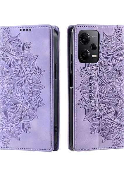 Xiaomi Redmi Için Note 12 Pro 5g/poco X5 Pro 5g/redmi Note 12 Pro Hız 5g Kılıf Pu Pu Deri Baskalı Stand Telefon Kapak-Etki (Yurt Dışından)