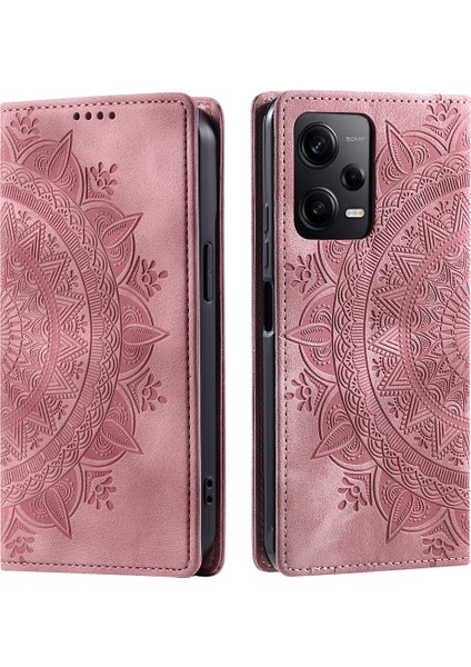 Xiaomi Redmi Için Note 12 Pro 5g/poco X5 Pro 5g/redmi Note 12 Pro Hız 5g Kılıf Pu Pu Deri Baska Stand Telefon Kapalı Gold (Yurt Dışından)