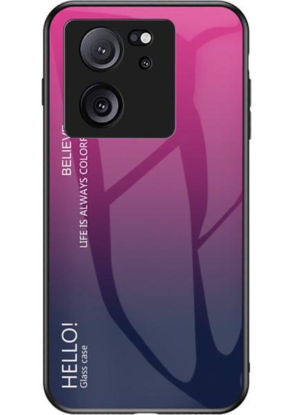 Xiaomi 13T/13T Pro/redmi K60 Ultra Temperli Cam+Pc+Tpu Telefon Vaka Sınıfı Gül (Yurt Dışından)