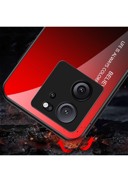 Xiaomi 13T/13T Pro/redmi K60 Ultra Temperli Cam+Pc+Tpu Telefon Vaka Sınıf Kırmızı Siyah (Yurt Dışından) fiyatları