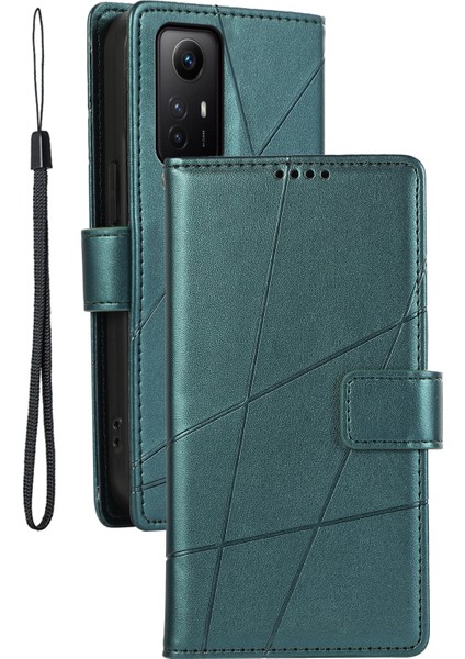 Xiaomi Için Redmi Note 12S 4g Vaka Çizgileri Baskılı Telefon Deri Koruyucu Kapak Yahudi (Yurt Dışından)