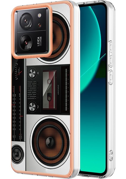 Xiaomi 13T/13T Pro/redmi K60 Ultra Durum 2.0mm Imd Desen Telefon Tpu Cover-Radio (Yurt Dışından)