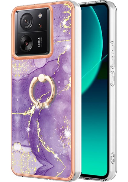 Xiaomi 13T/13T Pro/redmi K60 Ultra Tpu Telefon Kılıfı Dönme Halkası Koruyucu Kapak Morası 002 (Yurt Dışından)