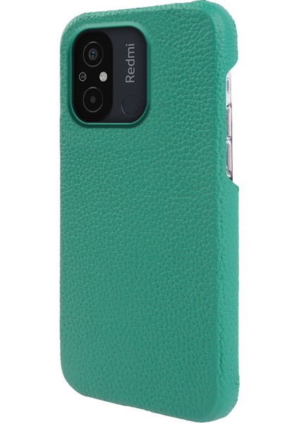 Xiaomi Redmi Için 12C 4g Orijinal Inek Deri Kaplamalı Pc Telefon Kılıfı Litchi Doku Manyetik Kapak-Orta (Yurt Dışından) fiyatları