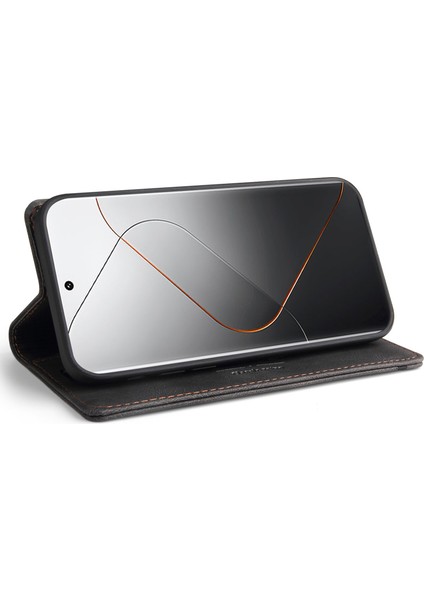 Xiaomi 14 Pro Folio Flip Flip Cep Telefonu Deri Kapak Black (Yurt Dışından) fiyatları