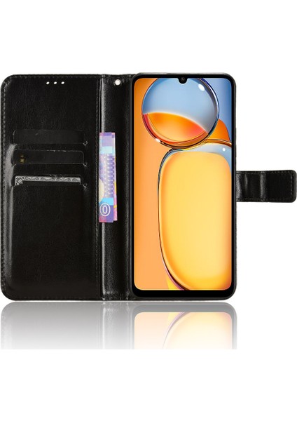 Xiaomi Redmi 13C/POCO C65 4g Kasa Deri Cüzdan Telefon Stand Kapak Black (Yurt Dışından) fiyatları