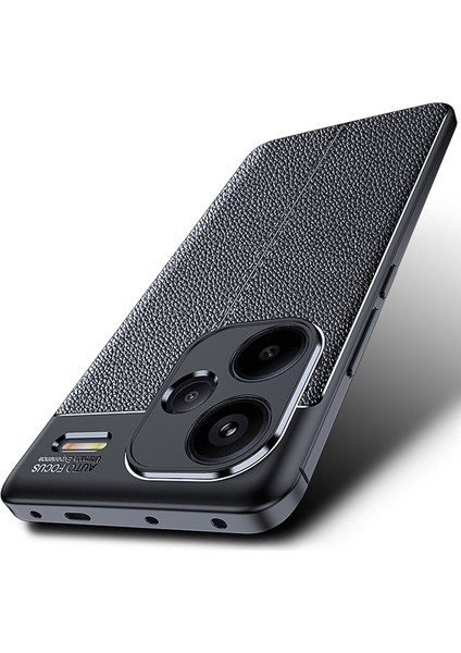 Xiaomi Redmi Için Note 13 Pro+ Case Litchi Doku Tpu Şok Geçirmez Kabuk Telefon Kapak-Mavi (Yurt Dışından) fiyatları