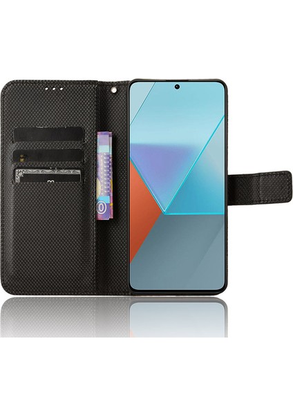 Xiaomi Redmi Için Note 13 Pro 5g Telefon Kılıfı Anti-Çizelge Kabuğu Manyetik Pu Cüzdan Telefon Kapak Black (Yurt Dışından) fiyatları