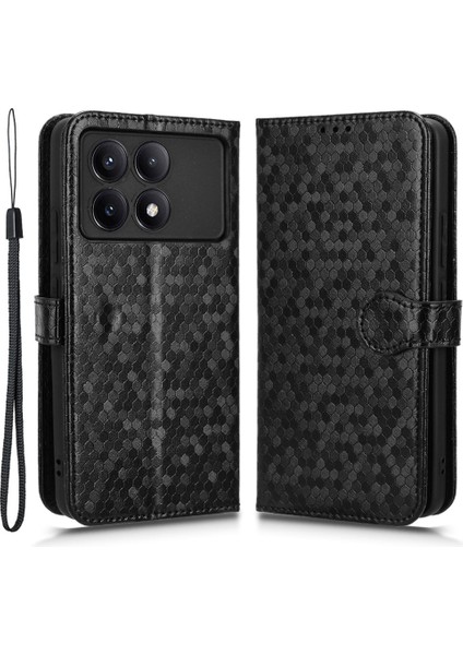 Xiaomi Için Redmi K70 5G/K70 Pro 5g Case Pu Deri+Tpu Şok Telefon Muhafızları Cover-Black (Yurt Dışından)