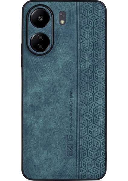 Xiaomi Redmi 13C 4g/poco C65 4g Case Anti-Fall Pu Deri+Tpu Tpu Telefon Kapak Yeşili (Yurt Dışından)