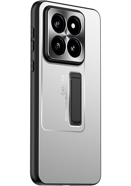 Xiaomi Için 14 Geri Kasa, Kickstand-Silver ile Geliştirilmiş Sert Pc Telefon Koruyucu Kapak (Yurt Dışından)
