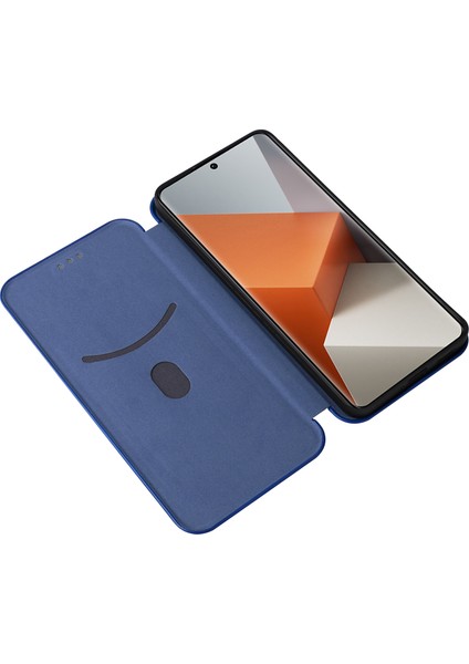 Xiaomi Redmi Için Note 13 Pro+ 5g Kasa Stand Telefon Deri Kapağı Kart Tutucu Mavisi (Yurt Dışından) fiyatları