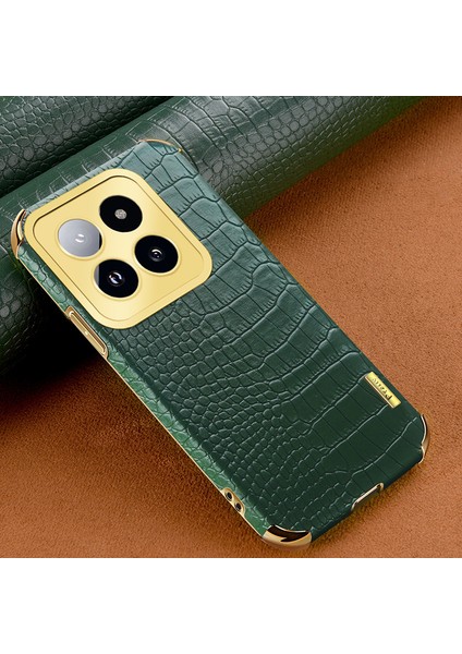 Xiaomi 14 Pro Case 6d Elektrokaplatma Deri+Tpu Anti-Drop Telefon Kapak Yeşilleri (Yurt Dışından) fiyatları