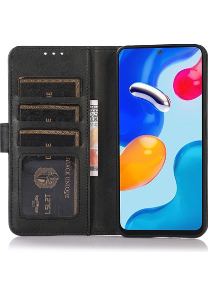 Xiaomi Redmi Için Note 13 Pro+ 5g Vaka Şok Geçirmez Cowhide Doku Cep Telefonu Kapak Black (Yurt Dışından)