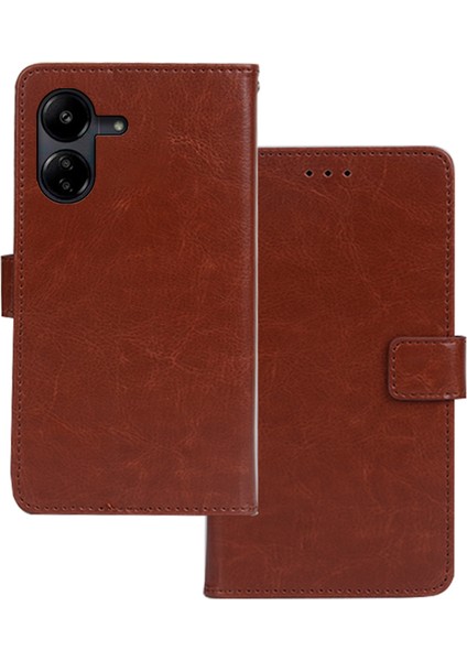 Xiaomi Redmi Için 13C 4g/poco C65 4g Case Comp Mobil Telefon Kapağı Cüzdan Stand Pu Deri Telefon Kablosu (Yurt Dışından)