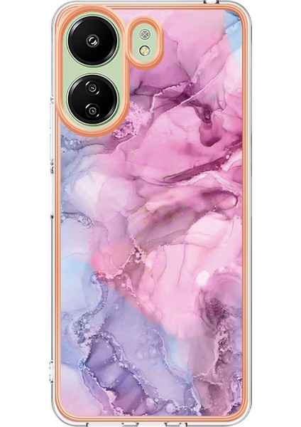 Xiaomi Redmi 13C 4g/poco C65 4g Yumuşak Tpu Kılıfı Elektrokaplama Kenar-Rose (Yurt Dışından) fiyatları