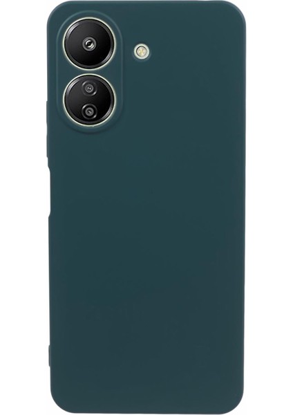Xiaomi Redmi Için 13C 4g/poco C65 4g Tpu Telefon Kılıfı Çizgiye Dönüş Yumuşak Elyaf Astar Kapak Army Yeşil (Yurt Dışından)