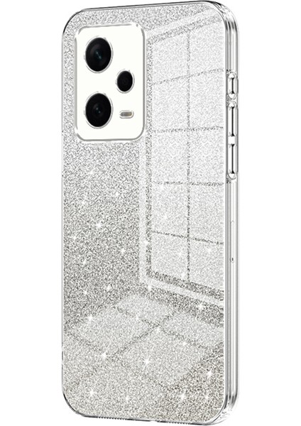 Xiaomi Redmi Için Arka Kabuk Not 12 Pro+ 5g Hassas Kesme Gradyan Glitter Tpu Cep Telefonu Kılıf Kılıfı (Yurt Dışından)