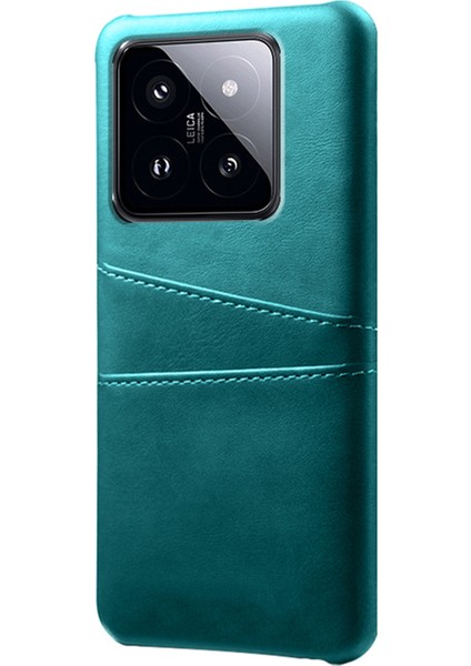Xiaomi Için 14 Vaka Çift Kart Yuvaları Pu Deri Kaplı Pc Koruyucu Telefon Kapak Yeşili (Yurt Dışından) fiyatları