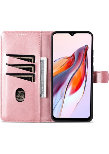 Xiaomi Için Redmi Note 12 Turbo/poco F5 5g Deri Deri Anti-Fall Anti-Fall Tele Kılıf Flip Stand Cüzdan Kapak Golü Altın (Yurt Dışından)