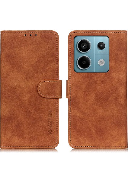Xiaomi Redmi Için Note 13 Pro 5g Kılıf Retro Pu Deri Cep Telefonu Kapak Kılıfı (Yurt Dışından)