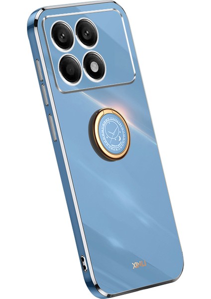 Xiaomi Redmi K70 5G/K70 Pro 5g Case Kickstand Ring Tutucu Tpu Telefon Kapak-Mavisi (Yurt Dışından)