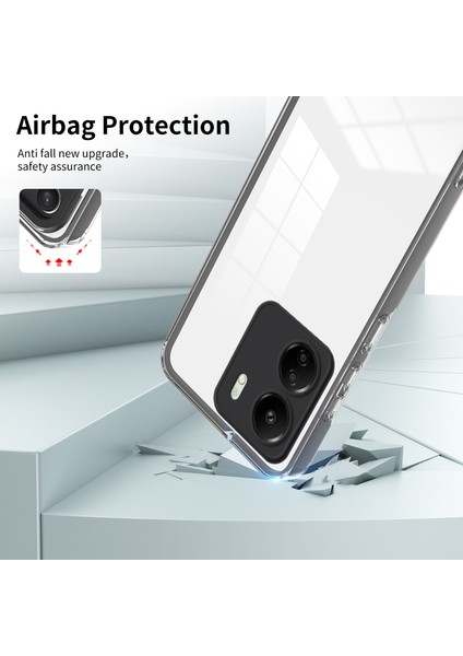 Xiaomi Redmi 13C 4g/poco C65 4g Clear Case Tpu + Pc Telefon Kapak Black (Yurt Dışından) fiyatları