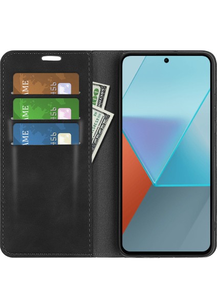 Xiaomi Redmi Için Note 13 Pro 5g Kasa Flip Pu Deri Deri Touch Telefon Kapak Black (Yurt Dışından) fiyatları